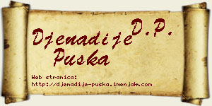 Đenadije Puška vizit kartica